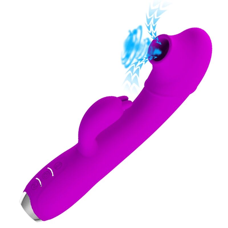 PRETTY LOVE - VIBRADOR REGINA - ONDAS ESTIMULANTES RECARGABLES MORADO