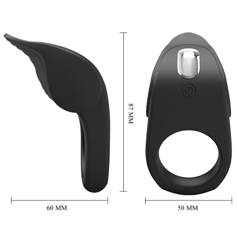 PRETTY LOVE - ANEL VIBRATÓRIO PARA PÊNIS SUSANNA PRETO