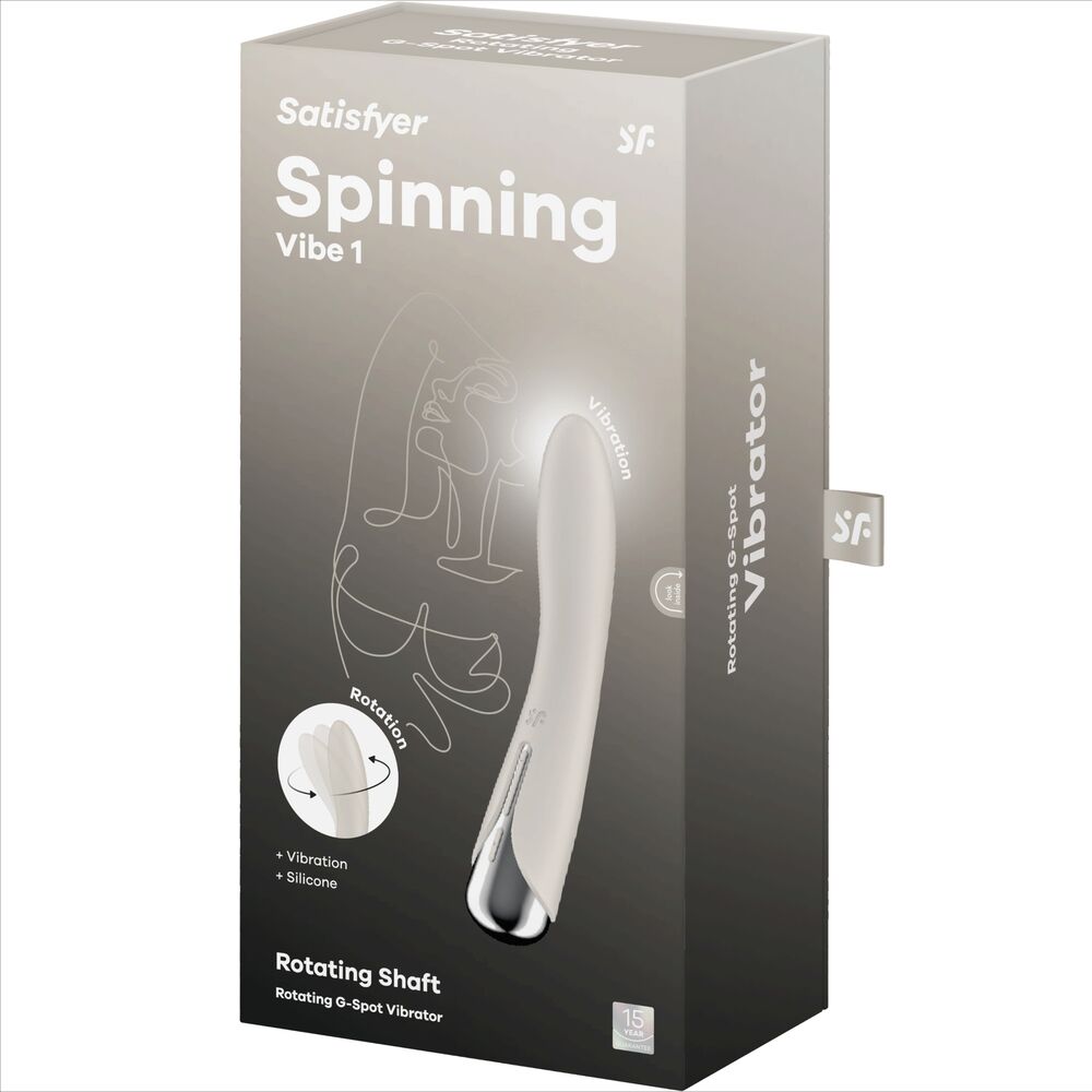 SATISFYER - VIBRADOR GIRATORIO 1 PUNTO G BEIGE