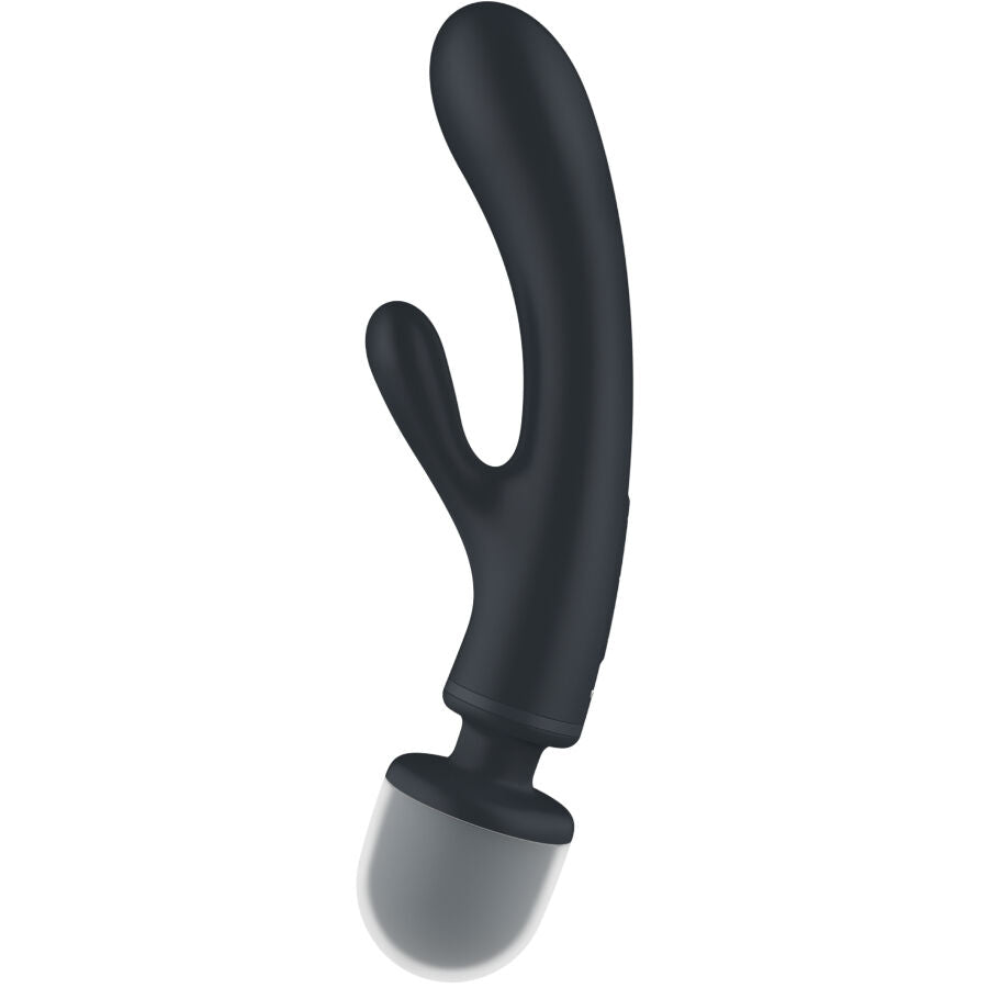 SATISFYER - MASSAGEADOR VIBRADOR COELHO TRIPLO CINZA
