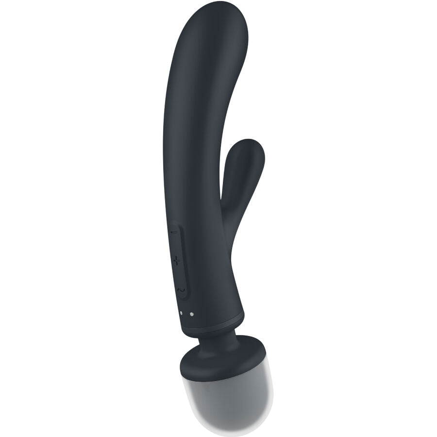 SATISFYER - MASSAGEADOR VIBRADOR COELHO TRIPLO CINZA