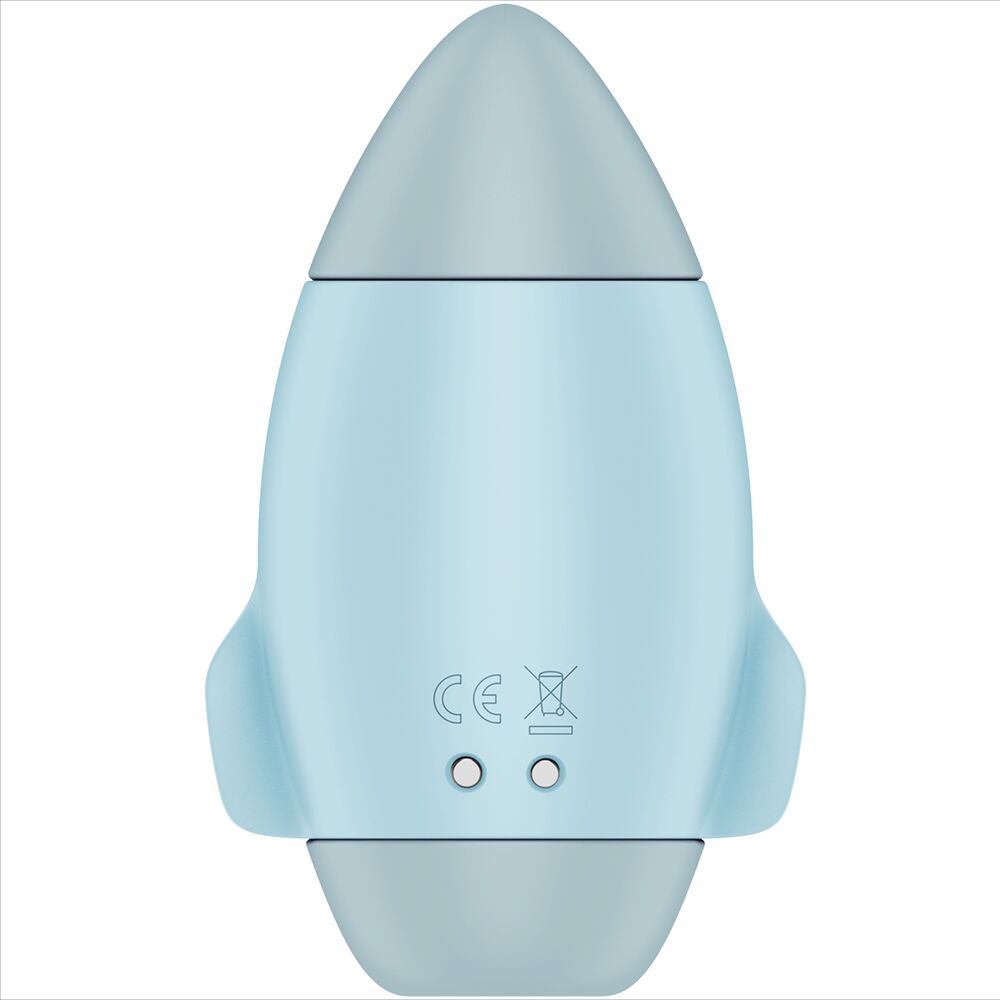 SATISFYER - MISSION CONTROL AZUL PEQUENO VIBRADOR DE DUPLO IMPULSO