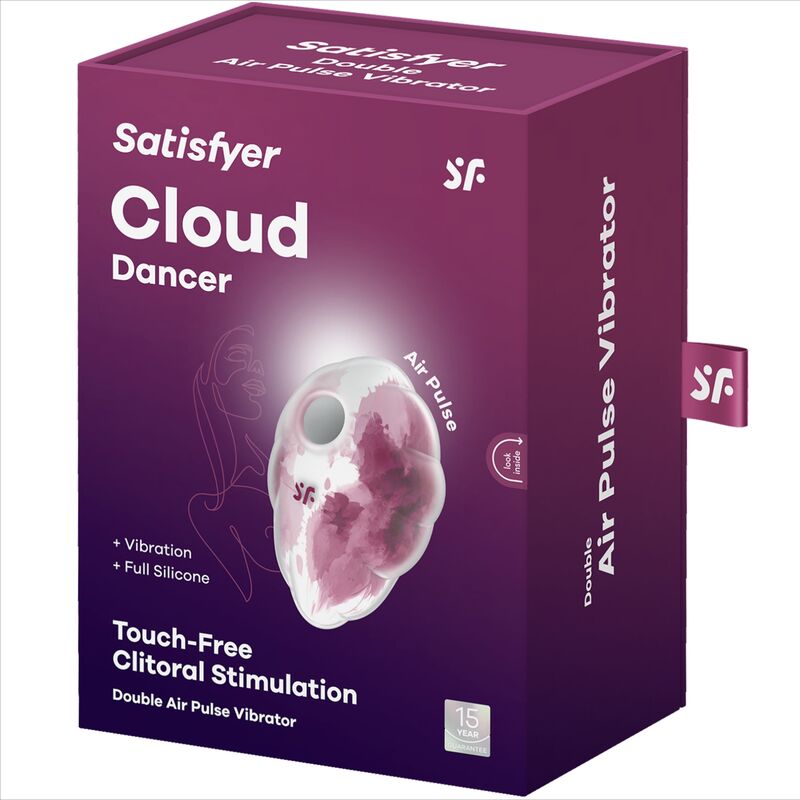 SATISFYER - VIBRADOR CLOUD DANCER VERMELHO PULSAÇÃO DE AR