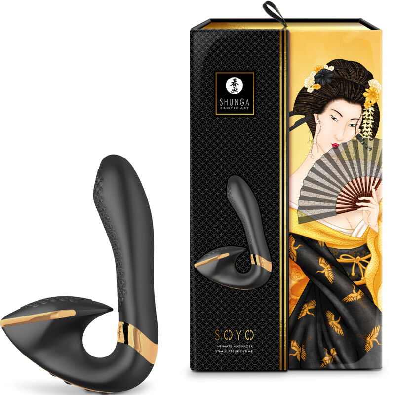 SHUNGA - MASSAGEADOR ÍNTIMO SOYO PRETO