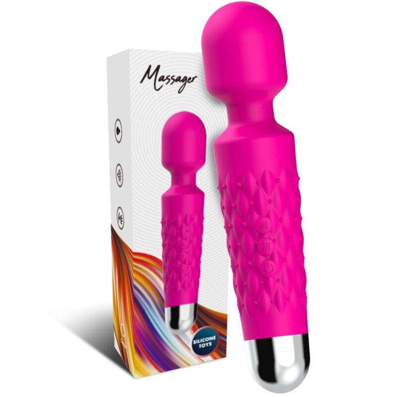 ARMONY - MASSAGEADOR E VIBRADOR POSTMAN COM CABEÇA SUPER FLEXÍVEL FÚCSIA