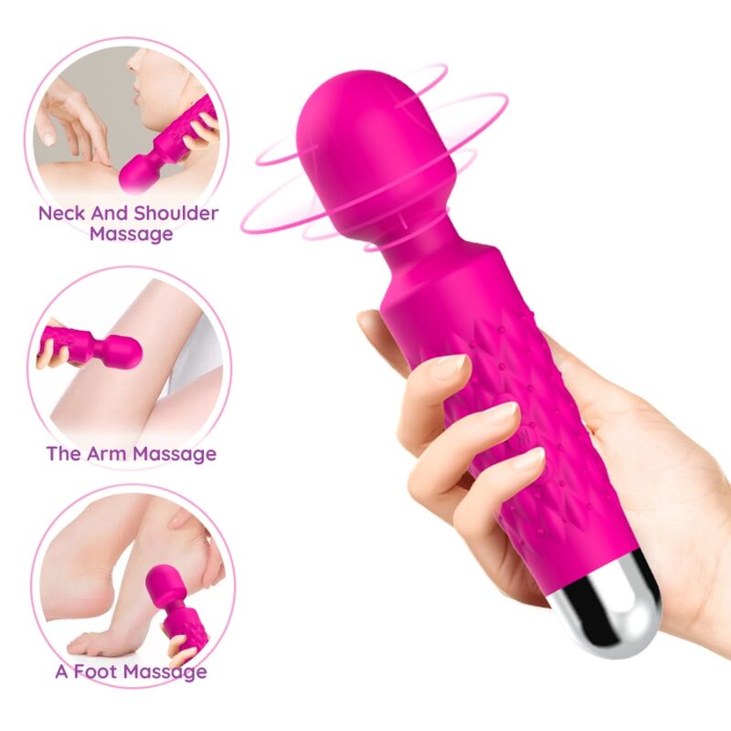 ARMONY - MASSAGEADOR E VIBRADOR POSTMAN COM CABEÇA SUPER FLEXÍVEL FÚCSIA