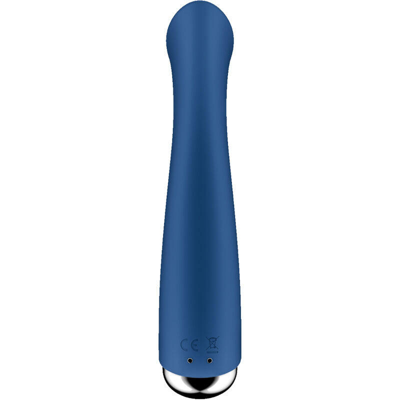 SATISFYER - VIBRADOR ROTATORIO SPINNING G-SPORT 1 AZUL