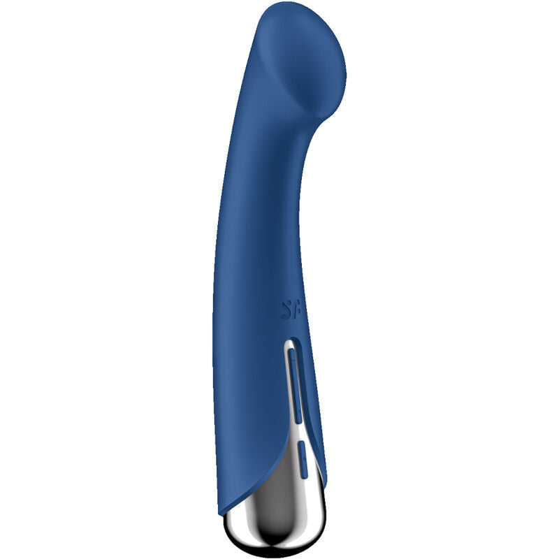 SATISFYER - VIBRADOR ROTATORIO SPINNING G-SPORT 1 AZUL