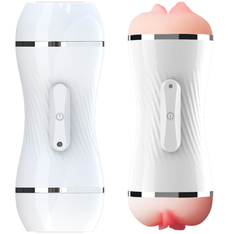 ARMONY - VIBRADOR DUPLO PARA VAGINA E BOCA, BRANCO