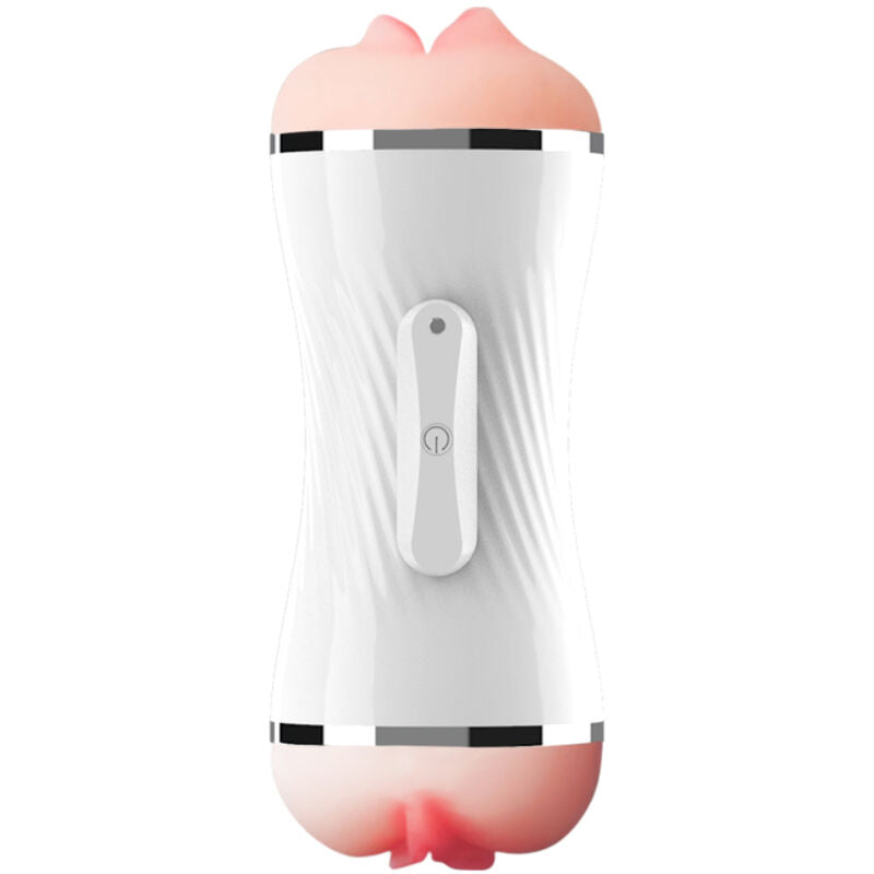ARMONY - VIBRADOR DUPLO PARA VAGINA E BOCA, BRANCO