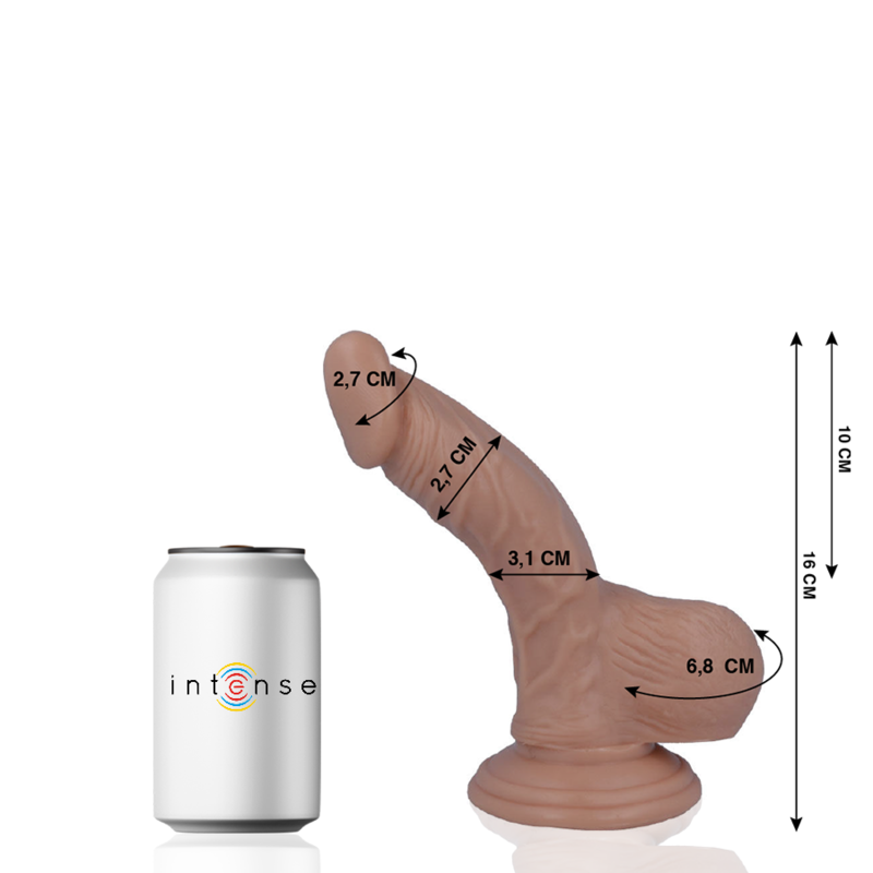 MR INTENSE - 2 PÊNIS REALISTA 16 CM -O- 2,7 CM