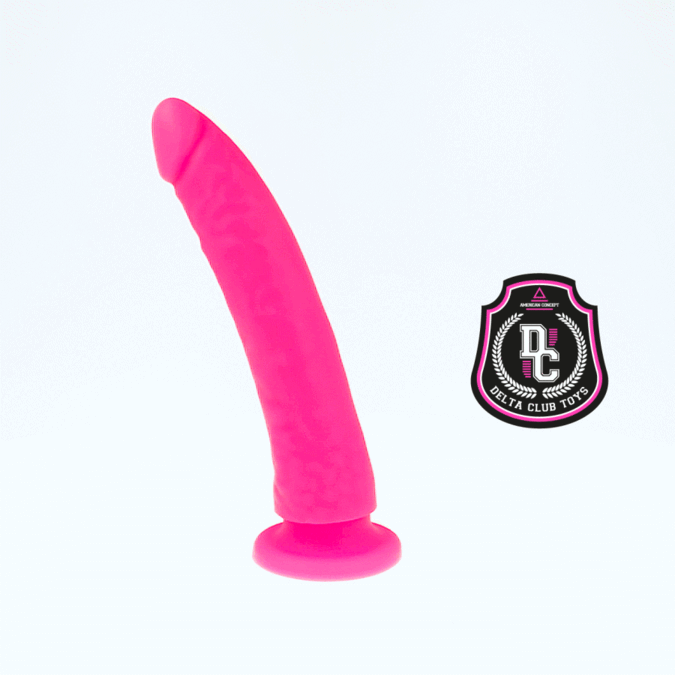 DELTA CLUB - BRINQUEDOS DILDO ROSA DE SILICONE MÉDICO 17 CM -O- 3 CM