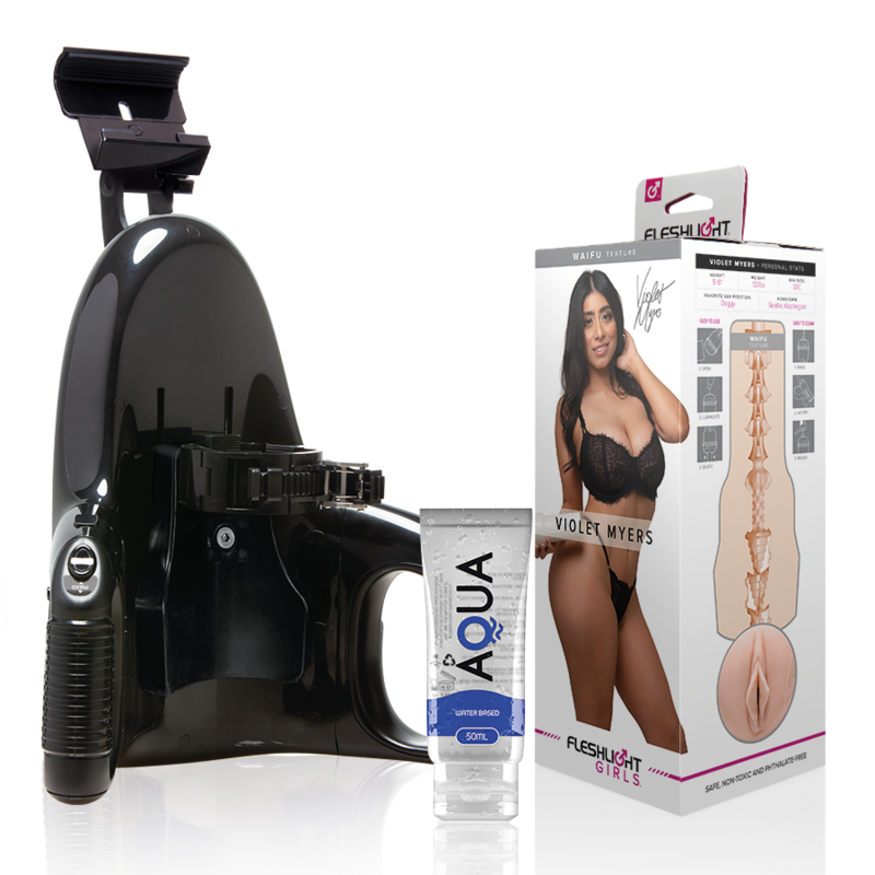 FLESHLIGHT - VIOLET MYERS WAIFU + LANZAMIENTO UNIVERSAL + LUBRICANTE AQUA QUALITY 50 ML