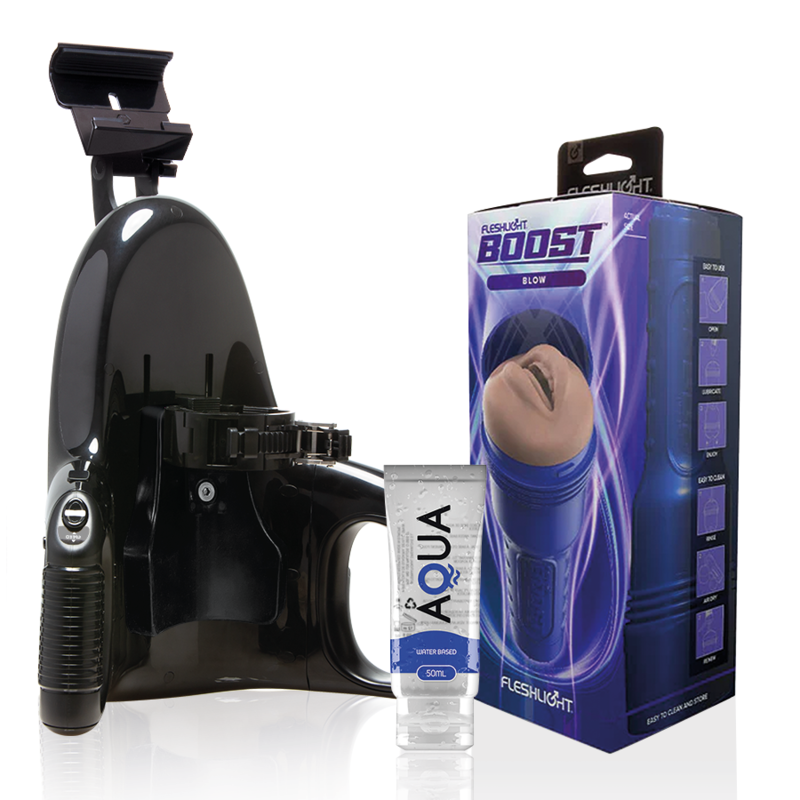 FLESHLIGHT - BLOW LM FLESH RP + LANÇAMENTO UNIVERSAL + LUBRIFICANTE DE QUALIDADE AQUA 50 ML