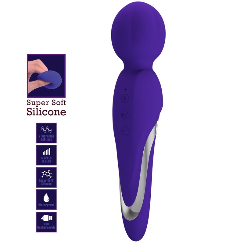 PRETTY LOVE - WALTER VIBRATOR WAND ROXO