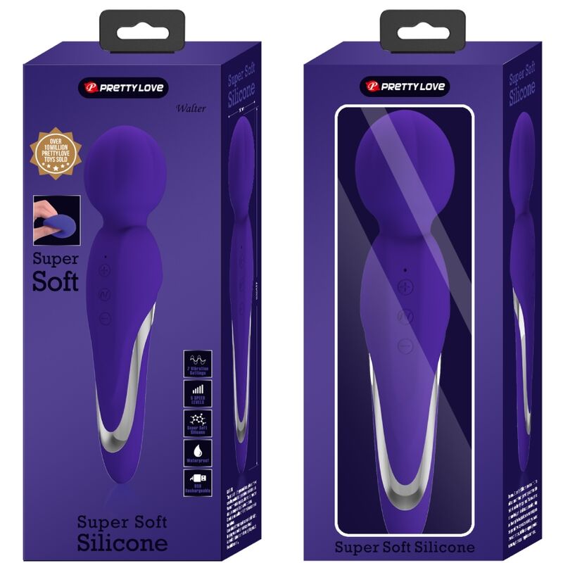 PRETTY LOVE - WALTER VIBRATOR WAND ROXO