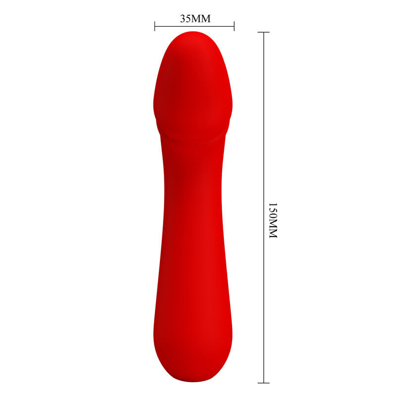 PRETTY LOVE - VIBRADOR RECARGABLE CETUS ROJO