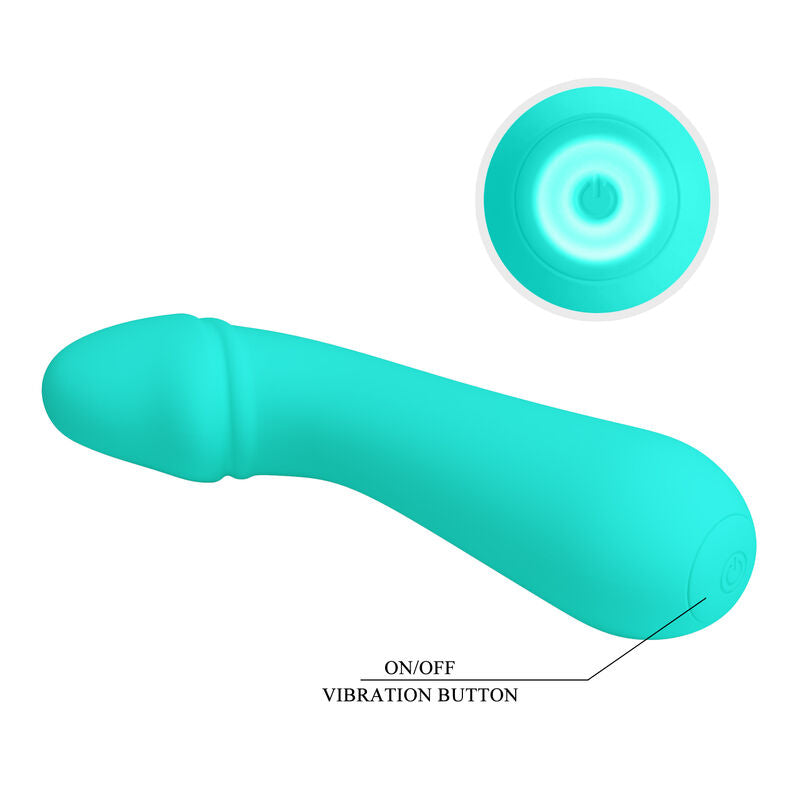 PRETTY LOVE - VIBRADOR RECARGABLE CETUS VERDE AGUA