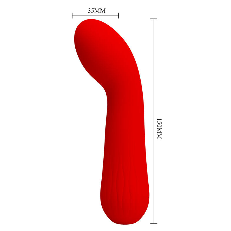 PRETTY LOVE - VIBRADOR RECARGABLE FAUN ROJO