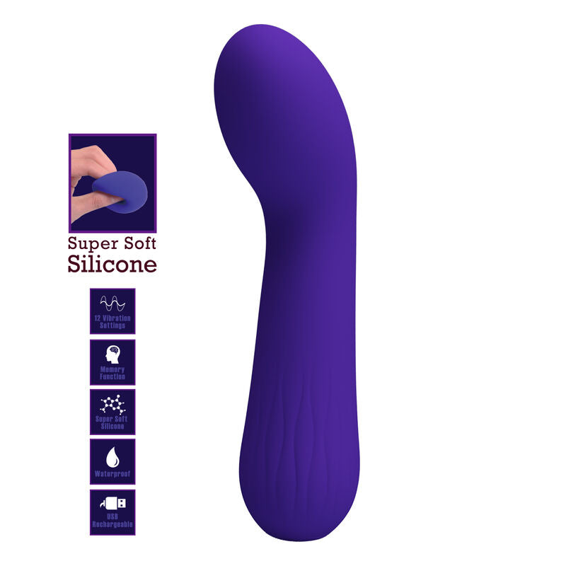 PRETTY LOVE - VIBRADOR RECARGABLE FAUN MORADO