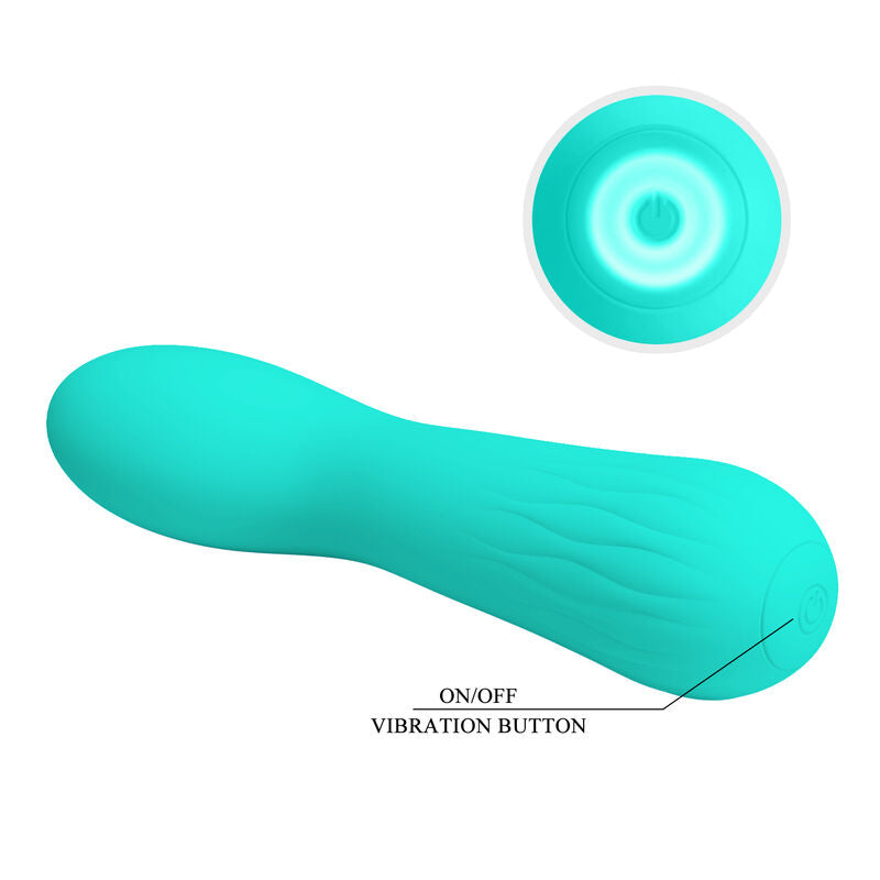PRETTY LOVE - VIBRADOR RECARGABLE FAUN VERDE AGUA