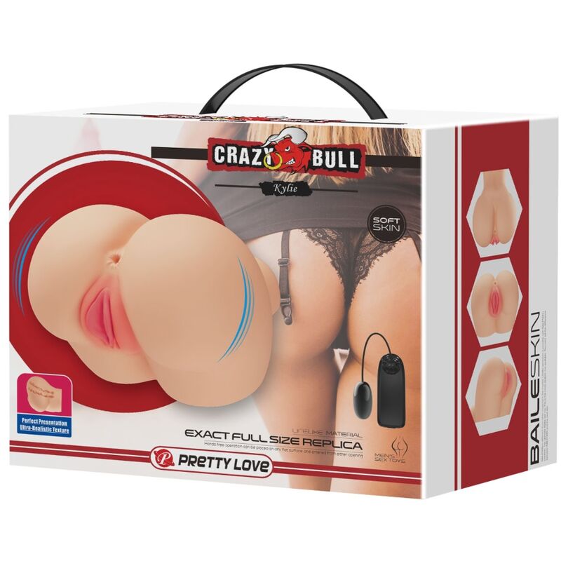 CRAZY BULL - VIBRADOR KYLIE DE VAGINA Y ANO REALISTAS