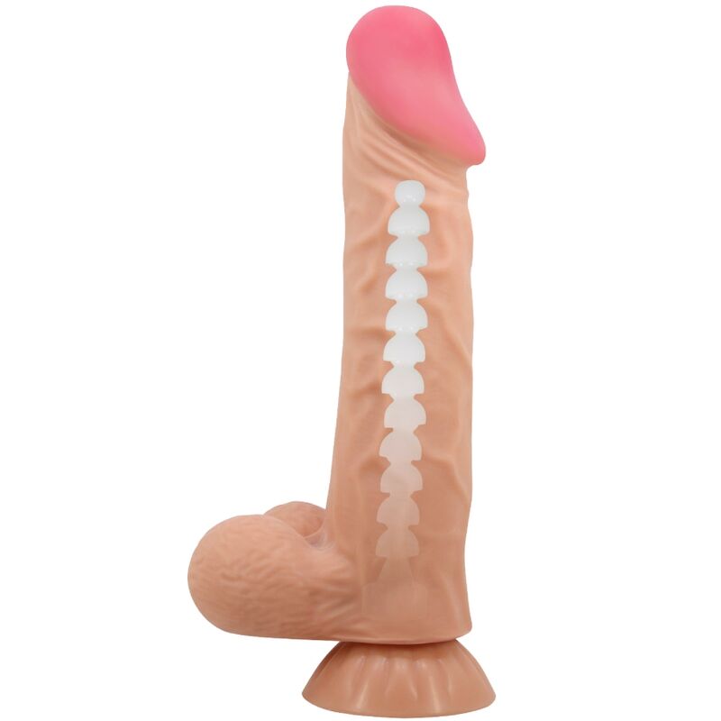 PRETTY LOVE - SÉRIE SLIDING SKIN - DILDO REALISTA COM VENTOSA DESLIZANTE - 24 CM