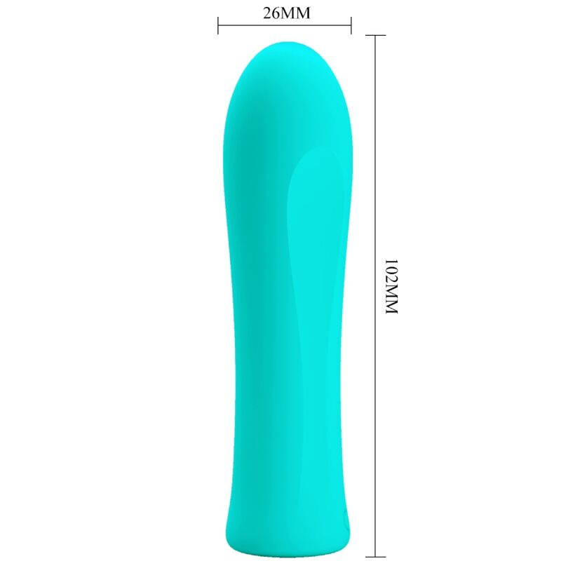 PRETTY LOVE - VIBRADOR SUPER POTENTE ALFREDA VERDE-ÁGUA