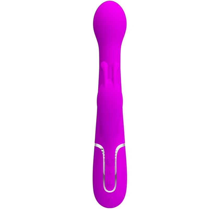 PRETTY LOVE - VIBRADOR DEJON RABBIT 3 EM 1 MULTIFUNCIONAL VIOLETA