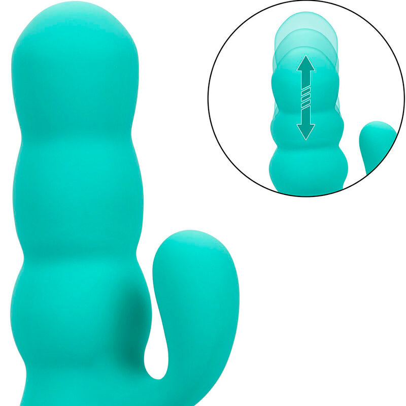 CALEXOTICS - DEL MAR DIVA VIBRADOR RABBIR AQUA GREEN BY CALIFORNIA DREAMING
