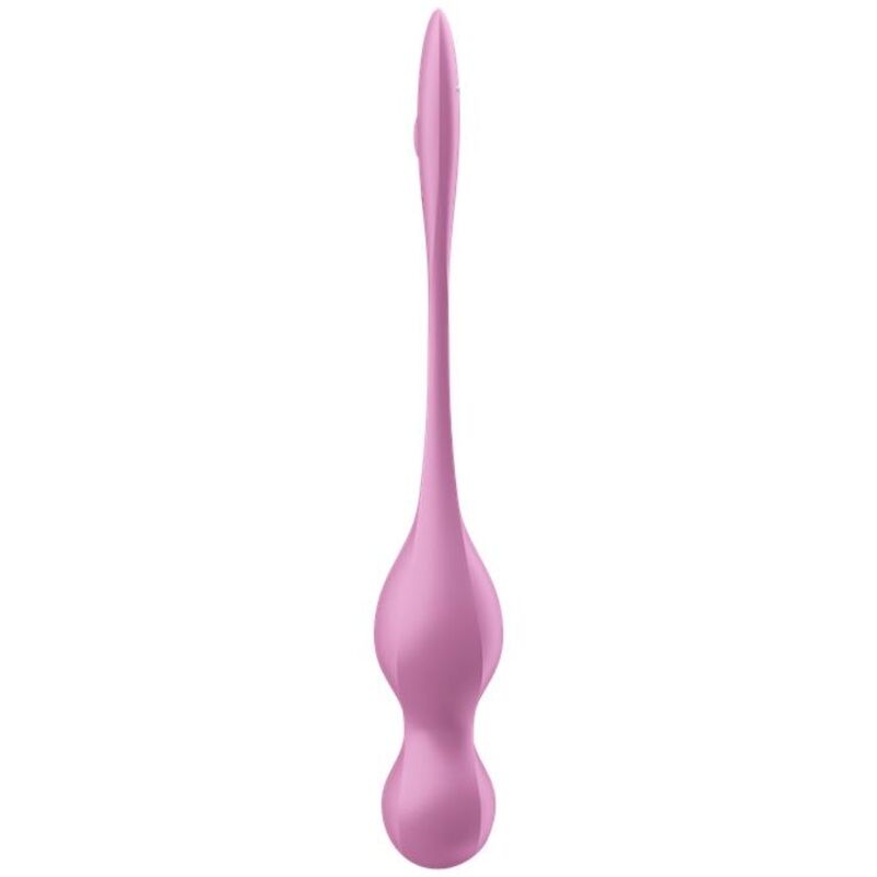 SATISFYER - BOLAS DE KEGEL VIBRATÓRIAS EM FORMATO DE PÁSSAROS DO AMOR ROSA