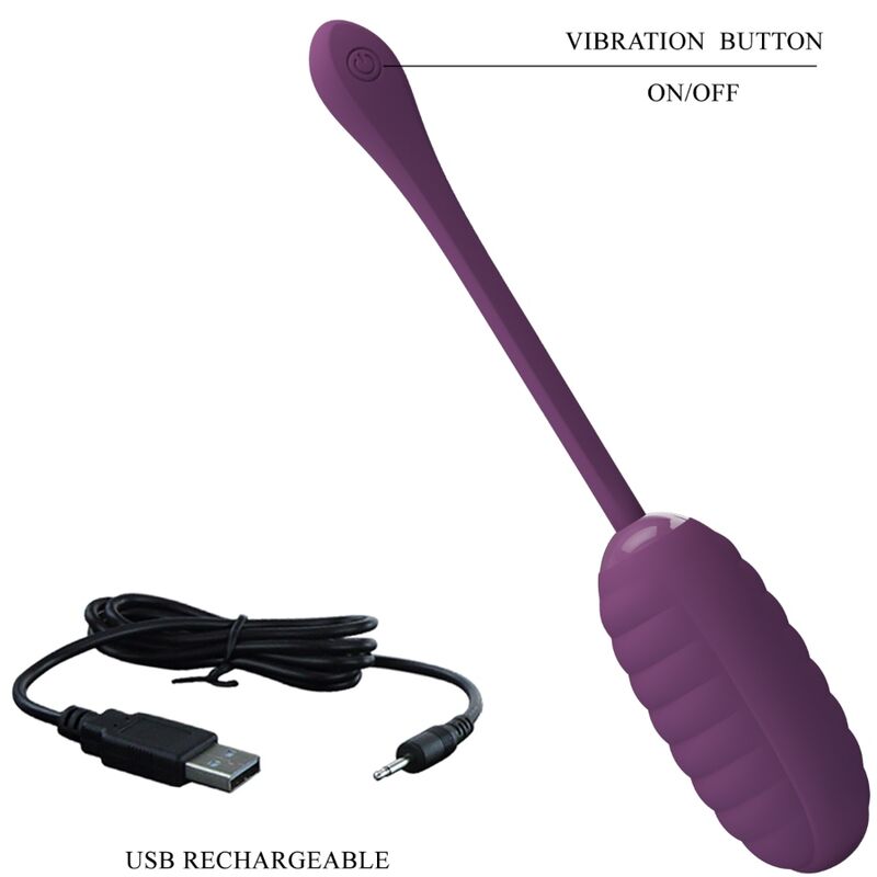 PRETTY LOVE - HUEVO VIBRADOR RECARGABLE CASPER MORADO