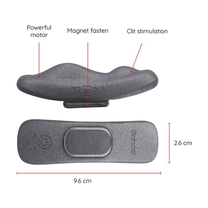ONINDER - MANILA PANTY VIBRADOR RECARREGÁVEL 9 VELOCIDADES 9,6 CM X 2,6 CM - APLICAÇÃO GRATUITA
