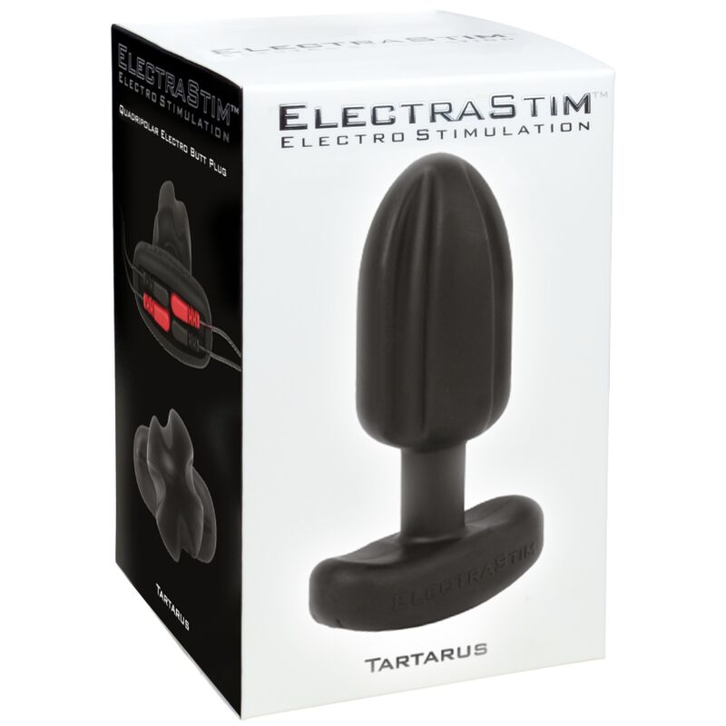 ELECTRASTIM - TARTARUS PLUG ANAL CUATRIPOLAR SILICONA NEGRO