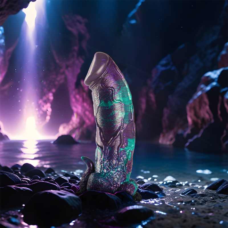 EPIC - DILDO DE MANJERICÃO DUPLO PRAZER ESCAMOSO TAMANHO GRANDE