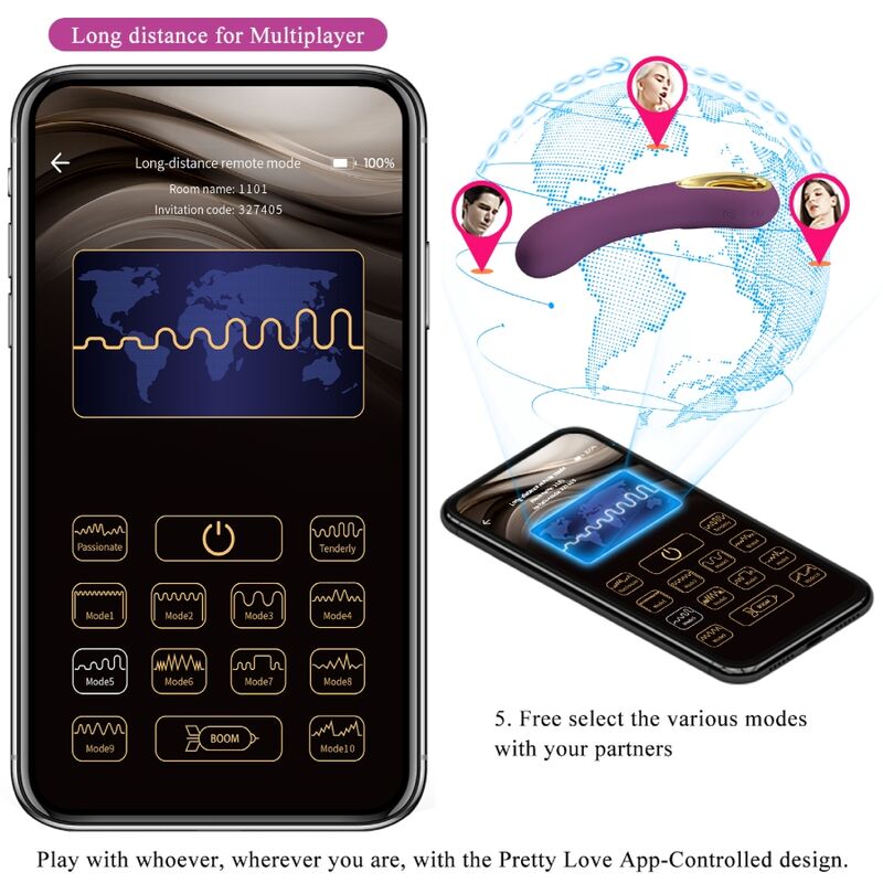 PRETTY LOVE - VIBRADOR RECARGABLE ETHAN LILA