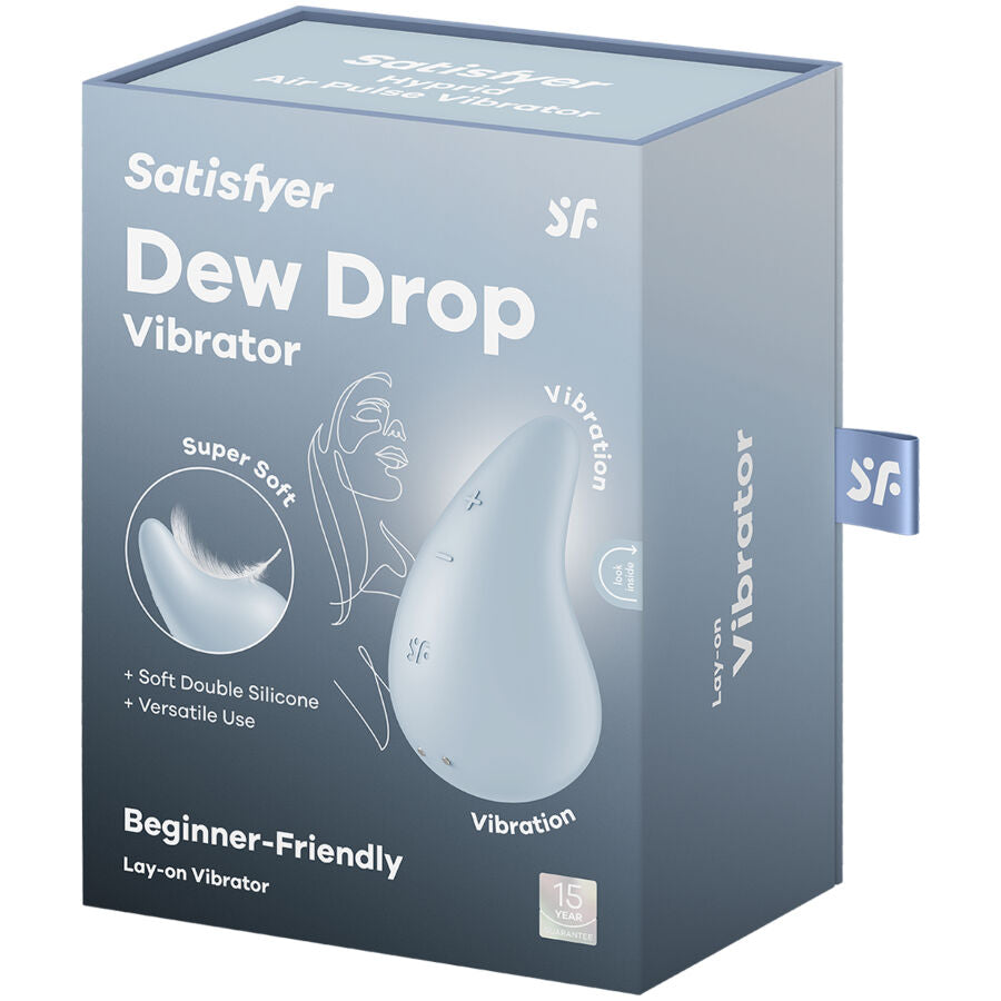 SATISFYER - VIBRADOR DEW DROP AZUL