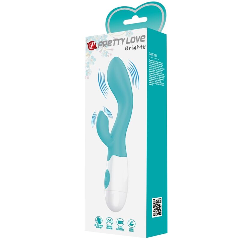 PRETTY LOVE - VIBRADOR DE PUNTO G BRILLANTE VERDE AGUA