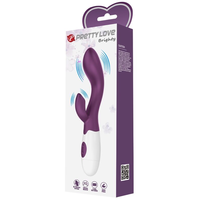 PRETTY LOVE - VIBRADOR PUNTO G BRILLANTE MORADO