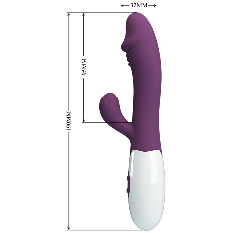 PRETTY LOVE - VIBRADOR PUNTO G RÁPIDO MORADO