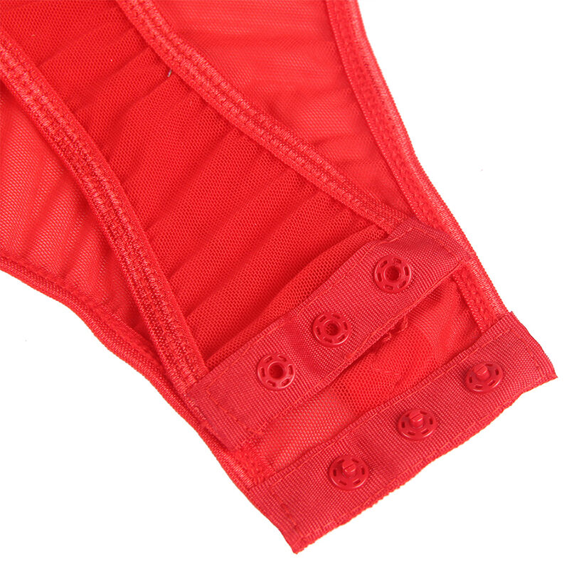SUBBLIME - TEDDY WITH GARTER STRAP DETAIL CHEST RED L/XL