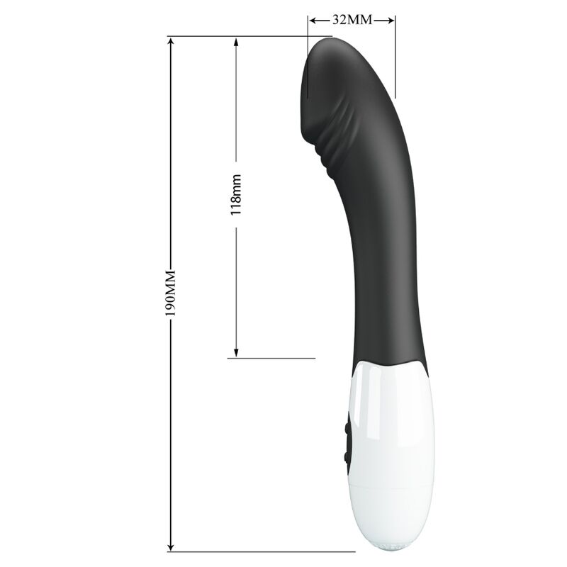 PRETTY LOVE - VIBRADOR ELEMENTAL PUNTO G 30 MODOS NEGRO