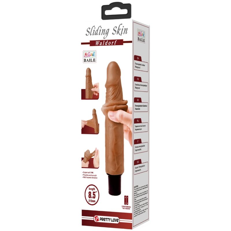 PRETTY LOVE - VIBRADOR REALISTA WALDORF 18 CM -O- 4 CM