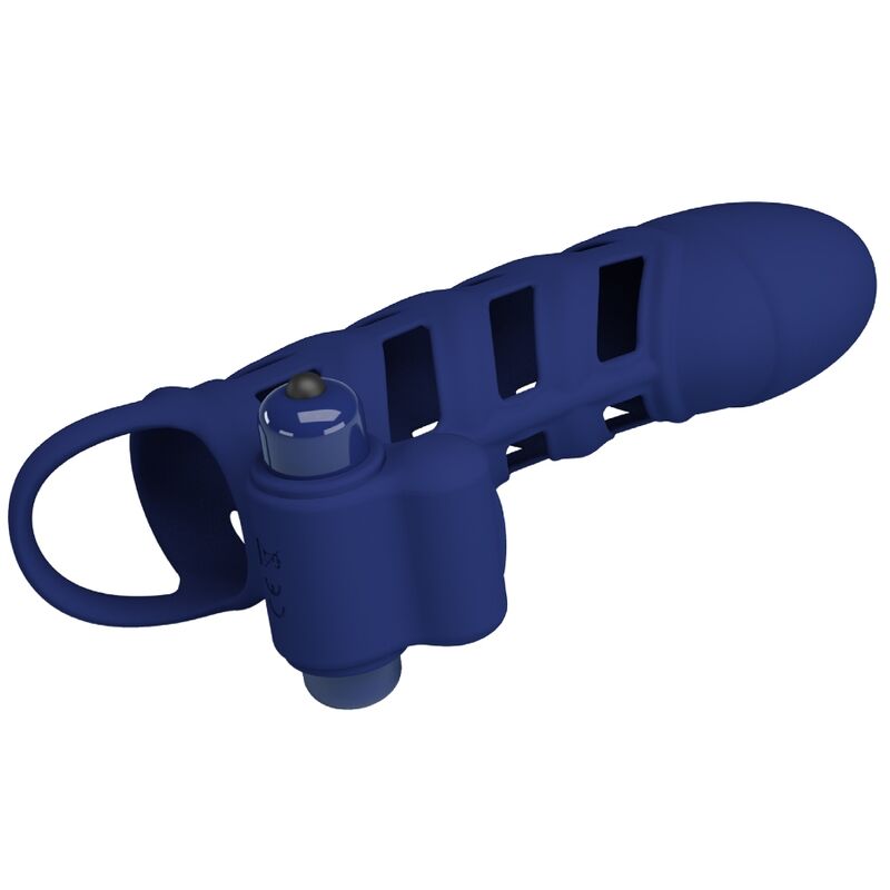 PRETTY LOVE - ANEL VIBRADOR ALTAF COM CAPA EM SILICONE AZUL