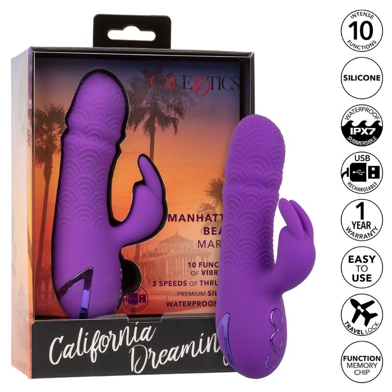 CALEXOTICS - MANHATTAN BEACH MARVEL VIBRADOR CONEJO MORADO DE CALIFORNIA DREAMING
