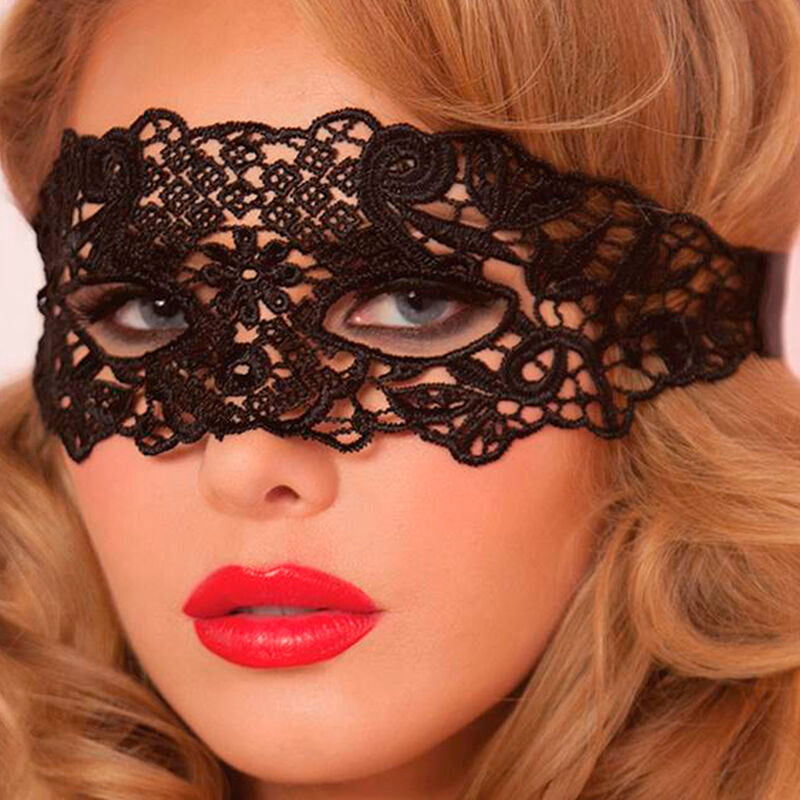 QUEEN LINGERIE - BLACK LACE MASK