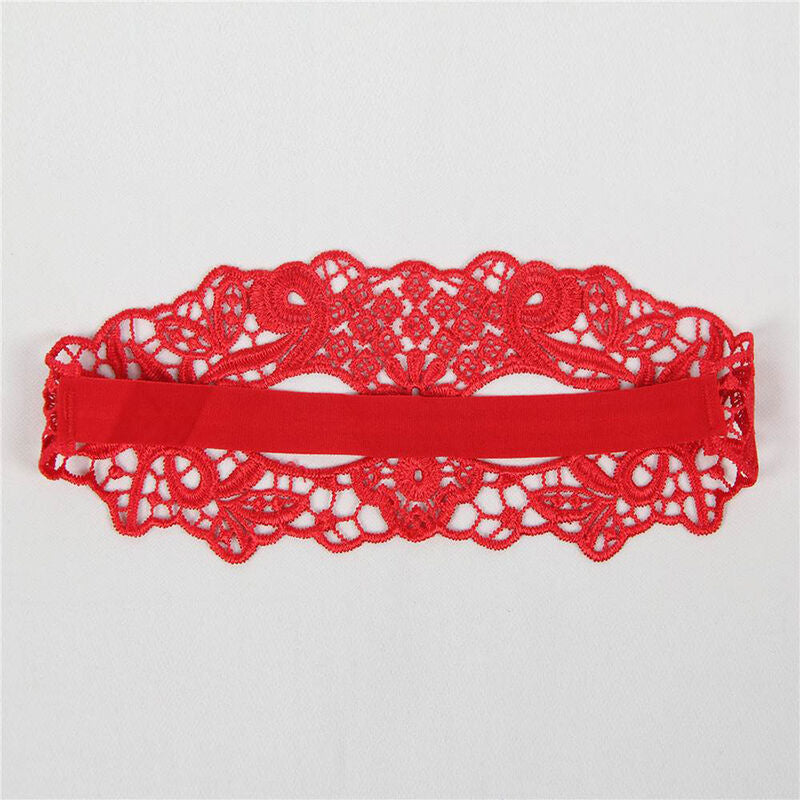 QUEEN LINGERIE - RED LACE MASK