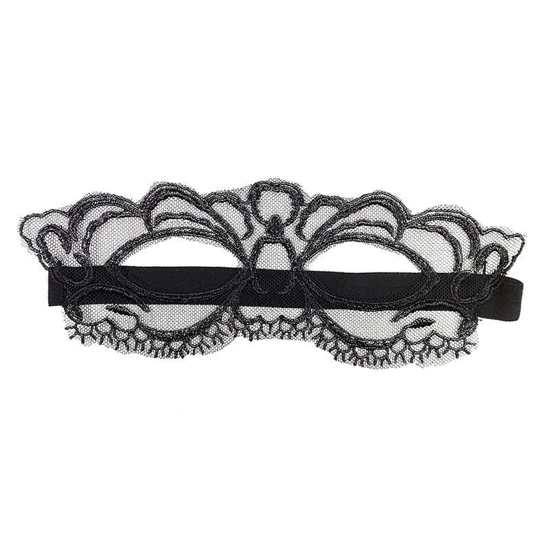 QUEEN LINGERIE - BLACK FINE LACE MASK