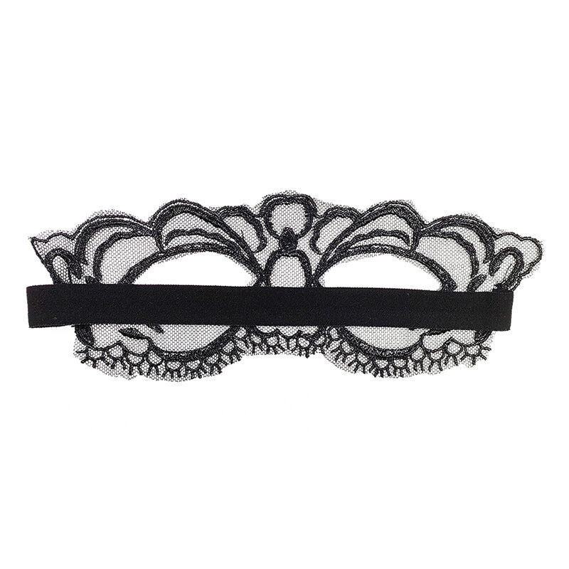 QUEEN LINGERIE - BLACK FINE LACE MASK