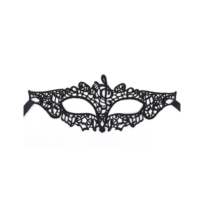 QUEEN LINGERIE - BLACK LACE MASK MODEL 2